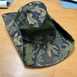 Camouflage Outdoor Bucket Hat with Mesh Hunting